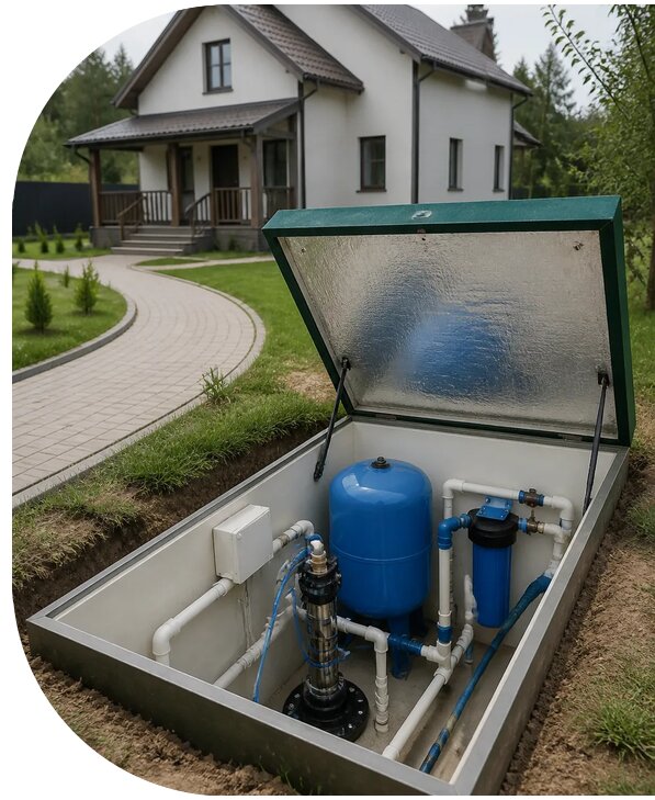 Автономное водоснабжение дома в Калуге от 151710 р. | АПаруса-Клг