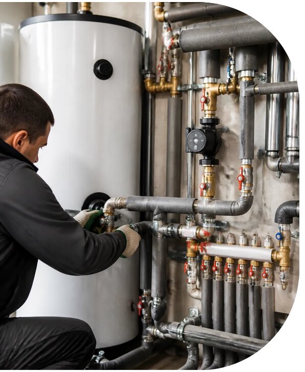 Монтаж систем горячего водоснабжения домов и объектов в Калуге